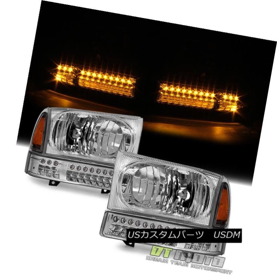 ヘッドライト 1999-2004 Ford F250 F350 00-04 LEDパーキングランプ付き遠足ヘッドライト 1999-2004 Ford_1