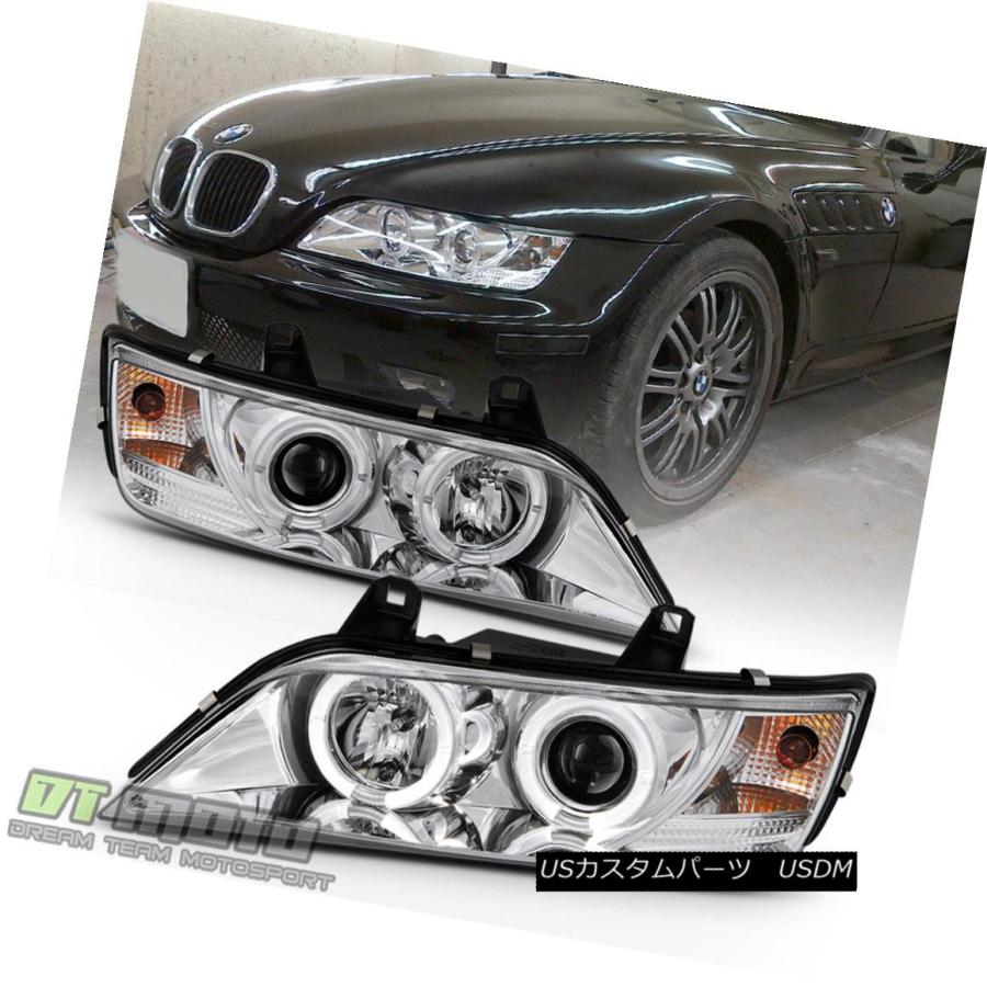 ヘッドライト 1996-2002 BMW Z3 LEDデュアル・ハロー・プロジェクター・ヘッドライトランプ左右ライト・ペア 1996-2002 BMW｜usdm