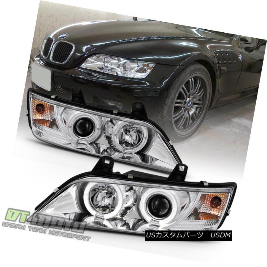 ヘッドライト 1996-2002 BMW Z3 LEDデュアル・ハロー・プロジェクター・ヘッドライトランプ左右ライト・ペア 1996-2002 BMW
