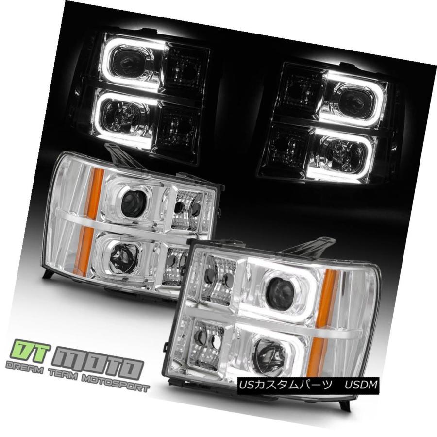 ヘッドライト 新2007-2013 GMC Sierra 1500 2500 OPTIC LEDバープロジェクターヘッドライトヘッドランプ New 2の画像