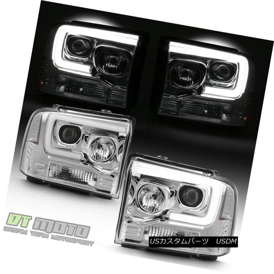 ヘッドライト 2005年2006 2007 Ford F250 F350 F450 LEDライトチューブプロジェクターヘッドライトヘッドランプ 200の画像