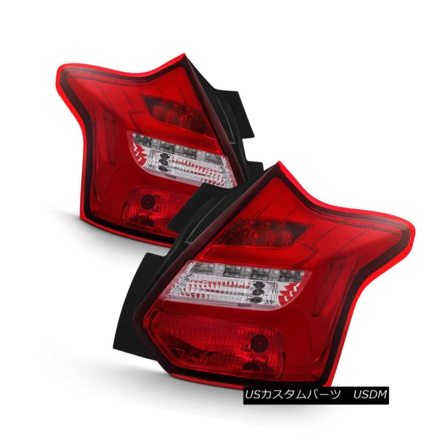 ヘッドライト Red 2012 2013 2014 Ford Focus Hatchback [逐次式] LEDチューブテールライトランプ Red 2の画像