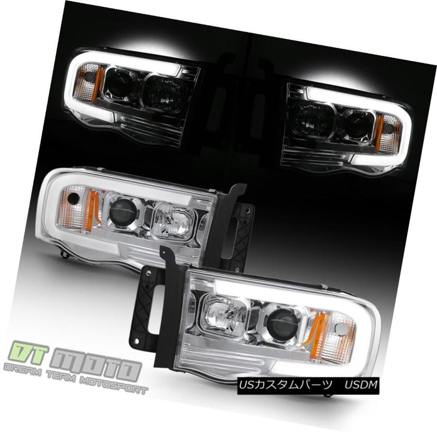 ヘッドライト 2002-2005 Dodge Ram 1500 03-05 2500 3500 LEDチューブプロジェクターヘッドライトヘッドランプ