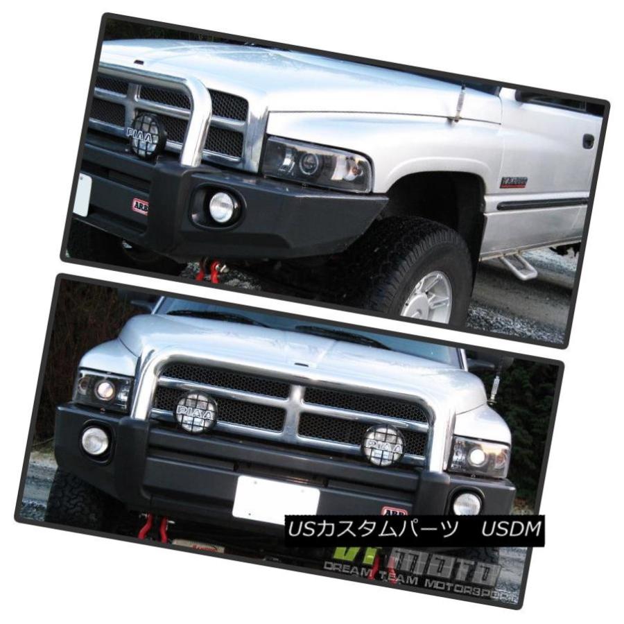 ヘッドライト Blk 1994-2001 Dodge Ram 1500 94-02 2500 3500 LEDハロープロジェクターヘッドライトペア Bの画像