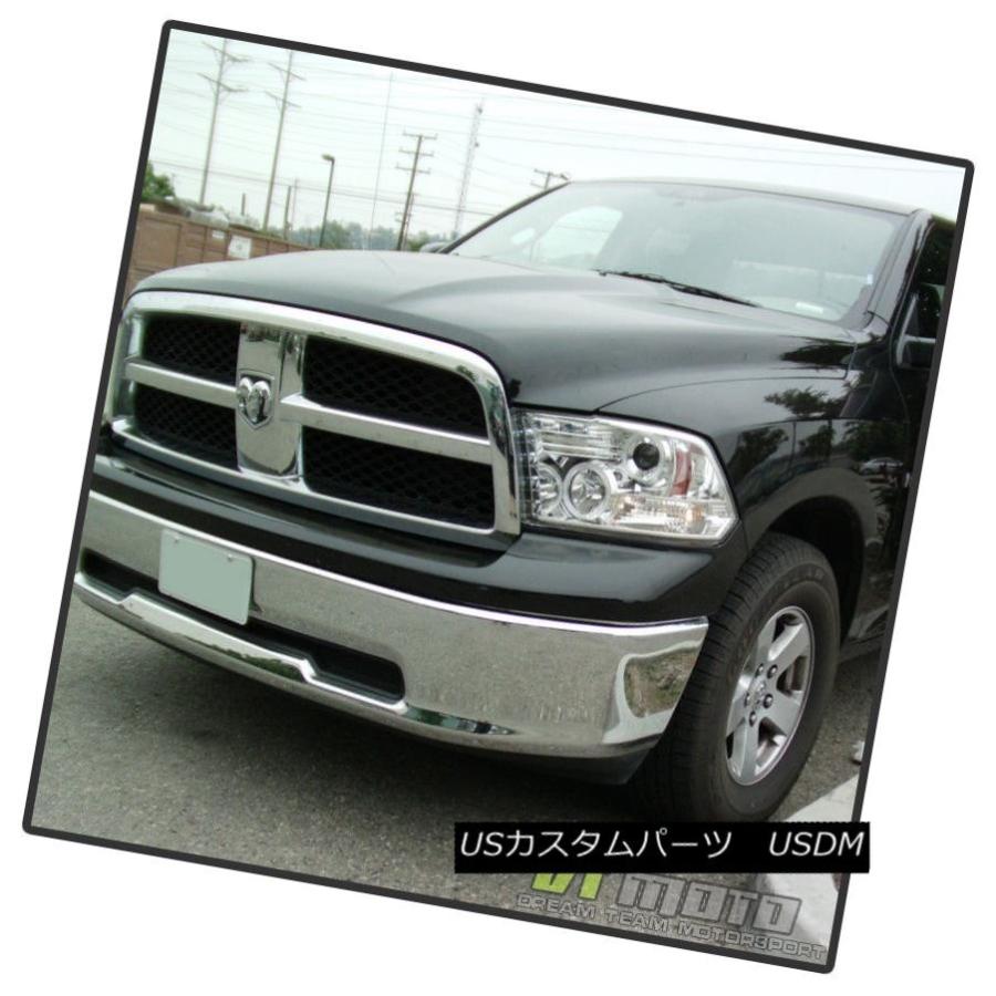 ヘッドライト 2009-2017 Dodge Ram 1500 CCFL Haloプロジェクターヘッドライト+ LED DRLランニングランプ 200の画像