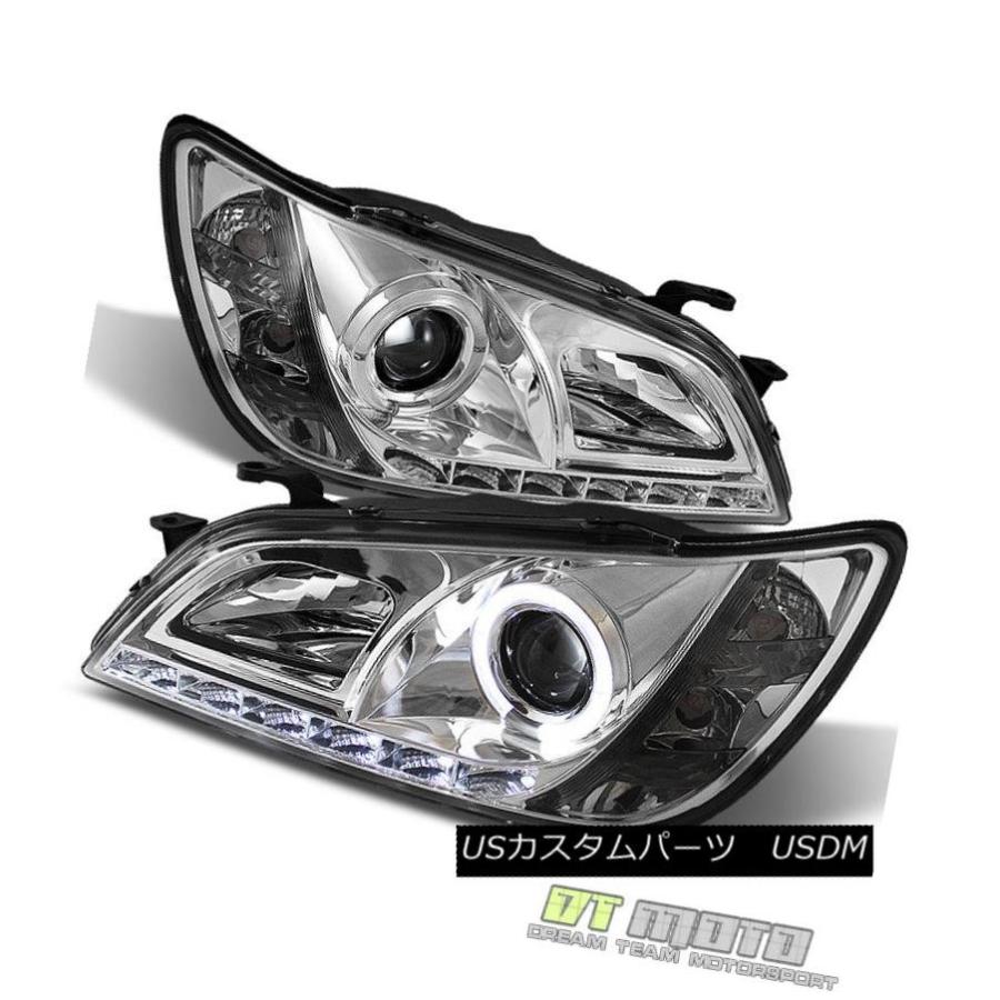 ヘッドライト 2001-2005レクサスIS300 LED DRL走行HaloプロジェクターヘッドライトLeft + Right 01-05 2001