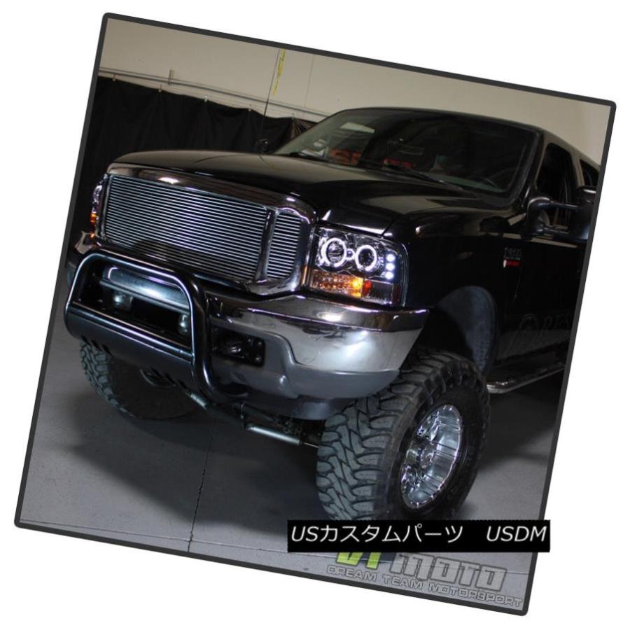 前照灯 99-04 F250 F350エクスカーションハロープロジェクターLED前照灯（バンパーともし火内蔵） 99-04 F250 F35 自動車-その他ライト