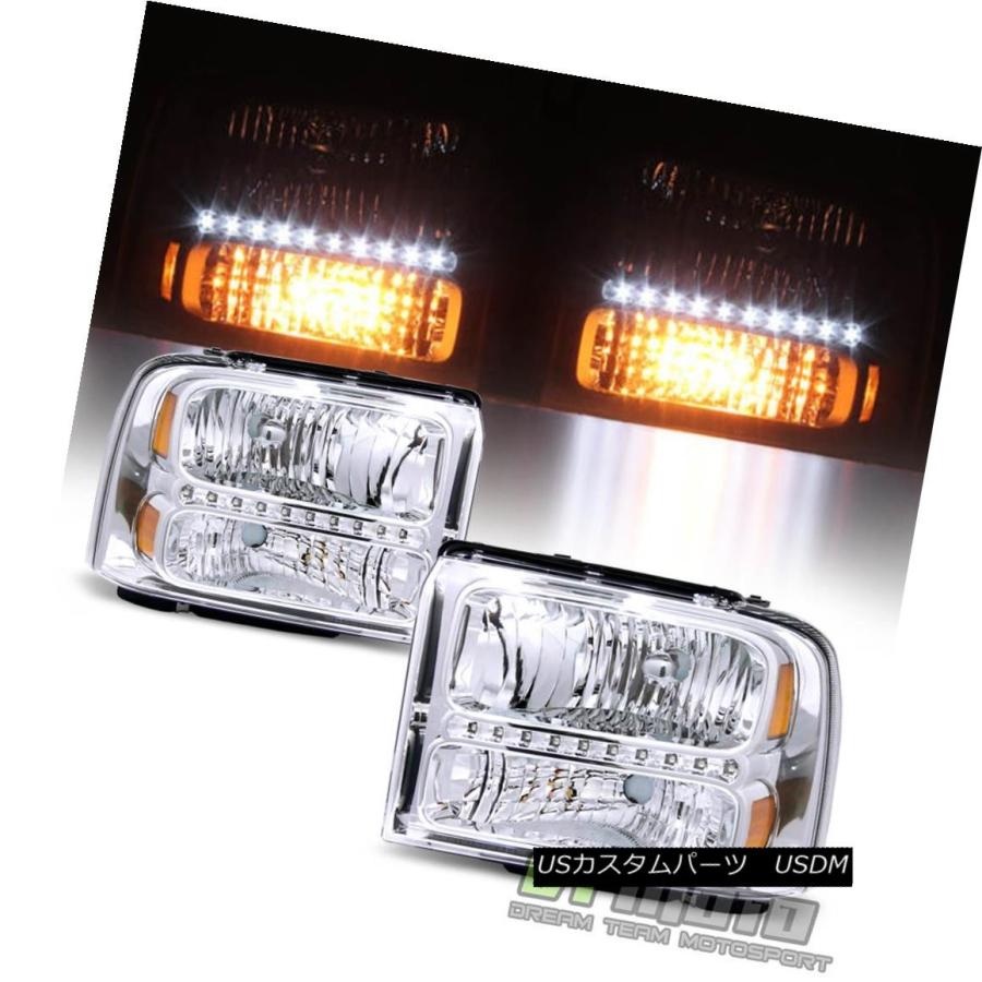 ヘッドライト 2005年2006年2007年Ford F250 F350 F450 Superduty SD LEDヘッドライト05-07ヘッドランプ