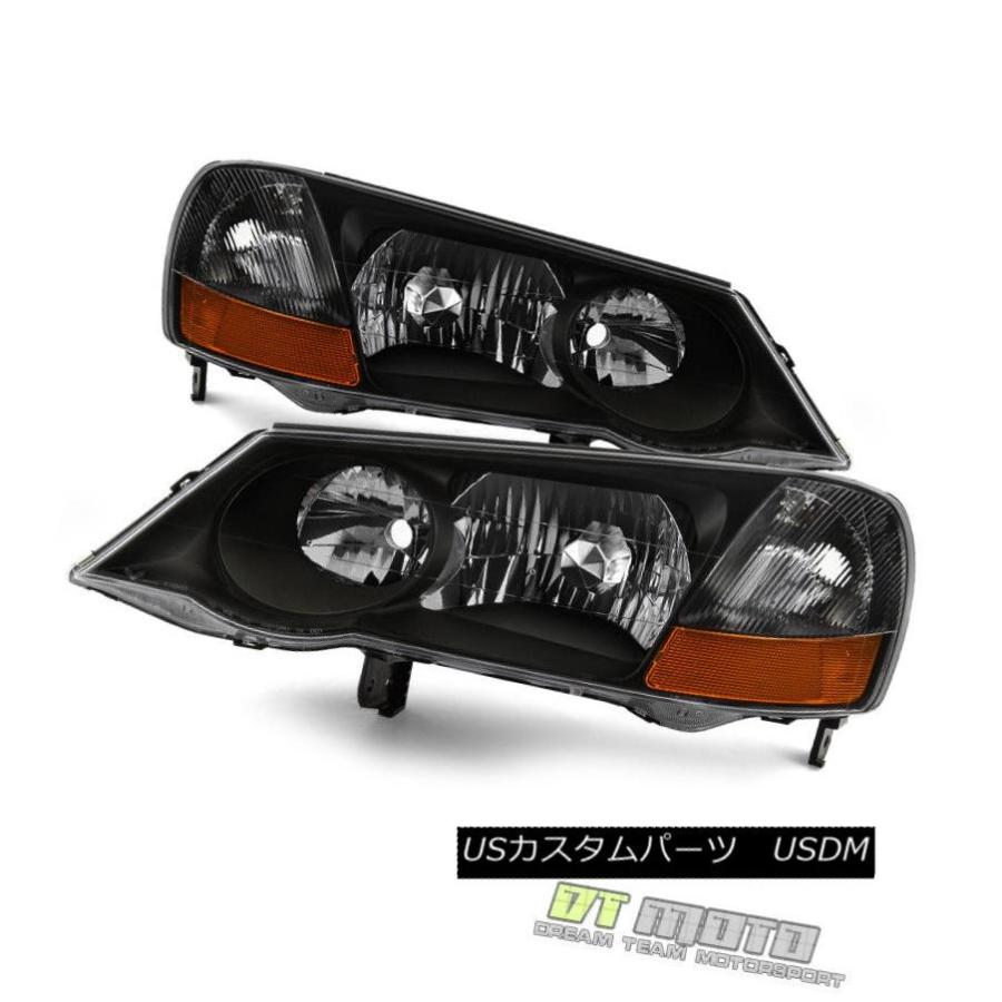 前照灯 黒いこと2002-2003 Acura TL HIDキセノンモデルヘッドライトヘッドライトペア決定づける+右 Black 2002-2003 その他ライト-自動車