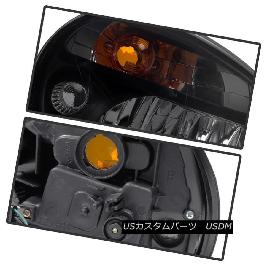 ヘッドライト ブラックスモーク2002 2003スバルWRXインプレッサアウトバックSTIヘッドライトペア左+右 Black Smoked 2002の画像