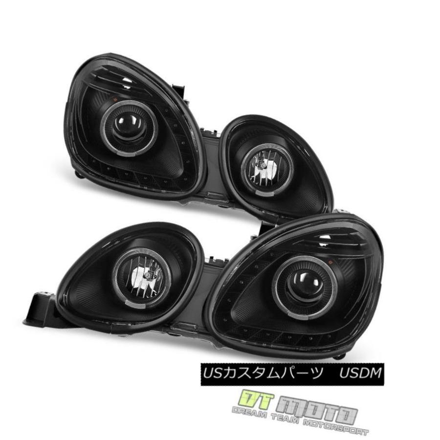 ヘッドライト 1998-2005レクサスGS300 GS400 DRL LEDハロープロジェクターヘッドライト左右+ 98-05 1998-2005