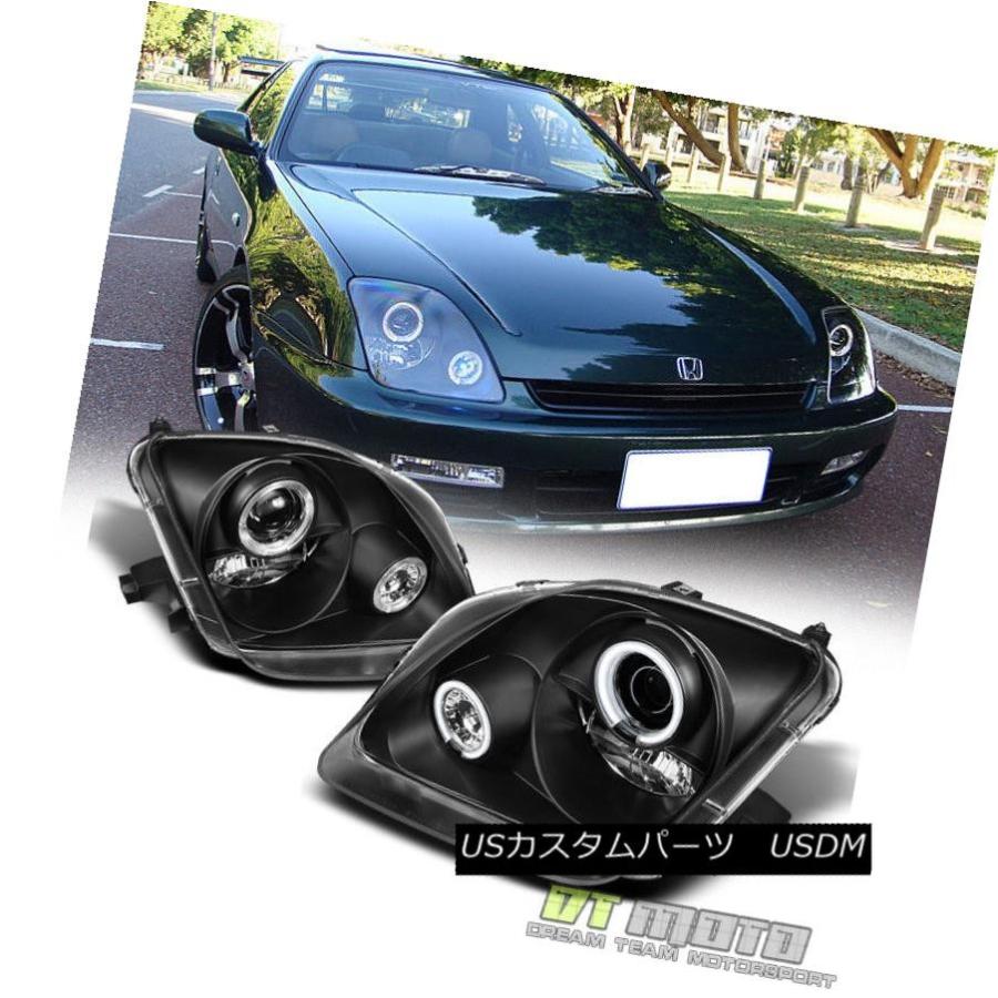 ヘッドライト ブラック1997-2002ホンダプレリュード用LEDハロー