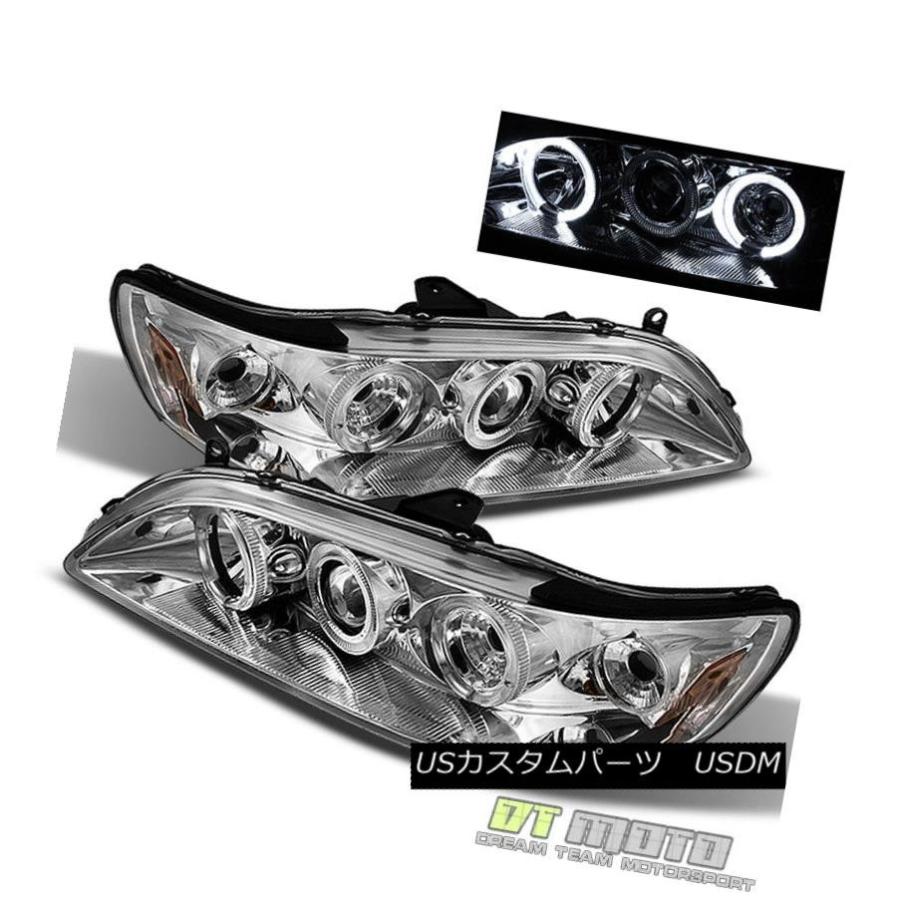 ヘッドライト 98-02用Honda Accord 2 / 4Dr LEDハロープロジェクターヘッドライトヘッドランプ左+右 For 98-02 Ho