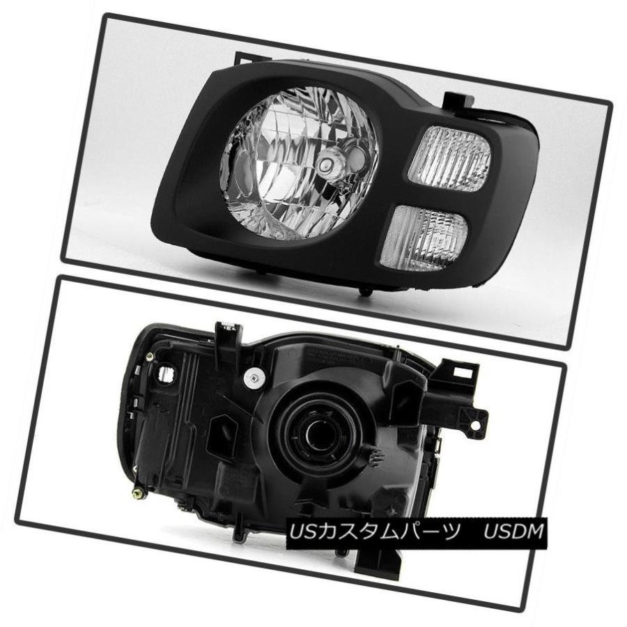 ヘッドライト ブラックヘッドランプ（2002年版）2004 Xterra XEヘッドライト（左前+右） Black Headlamps For 200の画像