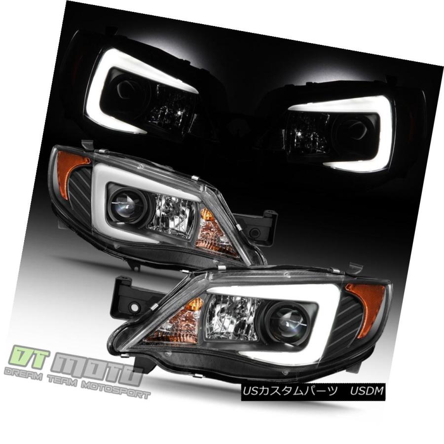 ヘッドライト ブラック2008-2014スバルインプレッサWRX [ハロゲン