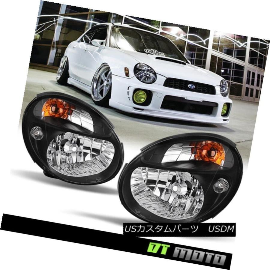 ヘッドライト ブラック2002-2003スバルインプレッサアウトバックWRX EJ20 S202 EJ25ヘッドライトヘッドランプ Black 200の画像