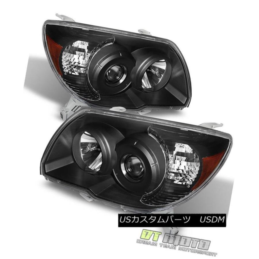 前照灯 黒2006-2009トヨタ4Runner取り替えっこヘッドライトヘッドランプ06-09左+右 Black 2006-2009 Toyota 4R その他ライト-ライト、レンズ-自動車