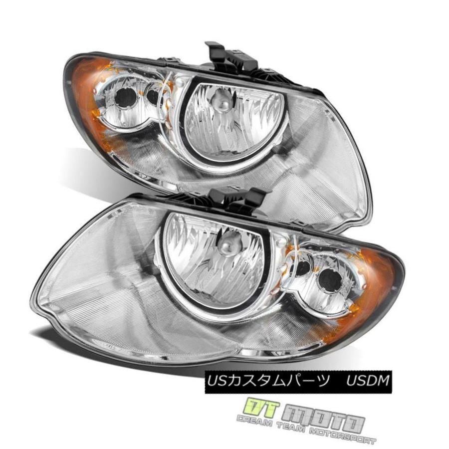 ヘッドライト 2005-2007クライスラータウン＆amp; 国の交換ヘッドライトヘッドランプ左+右 2005-2007 Chrysler Town
