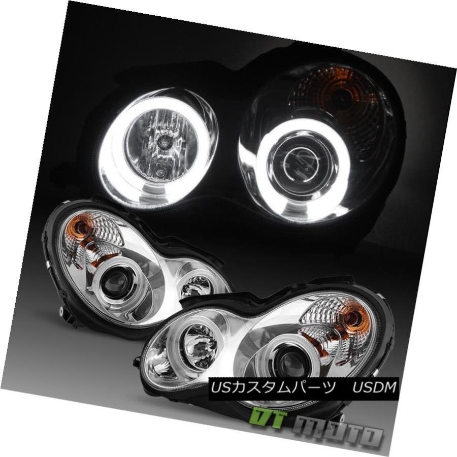 ヘッドライト 2001-2007 Mercedes CクラスW203 CCFL HaloプロジェクターヘッドライトC230 C240 C320 200