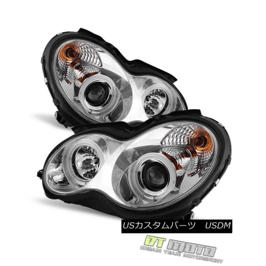 ヘッドライト 2001-2007 Mercedes CクラスW203 CCFL HaloプロジェクターヘッドライトC230 C240 C320 200の画像