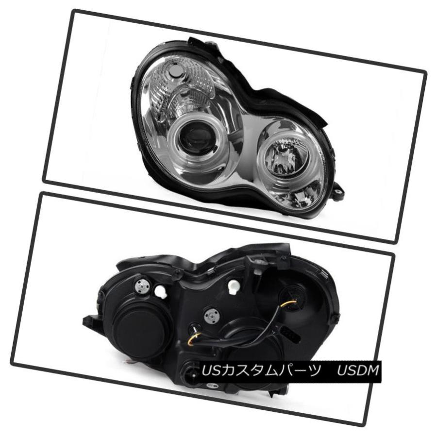 ヘッドライト 2001-2007 Mercedes CクラスW203 CCFL HaloプロジェクターヘッドライトC230 C240 C320 200の画像