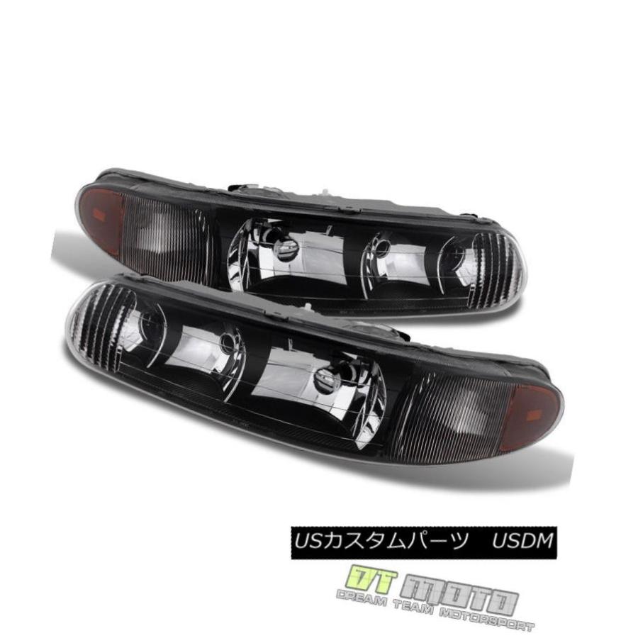 ヘッドライト Blk 1997-2005 Buick Century 97-04リーガルLS / GS交換ヘッドライト左+右 Blk 1997-200