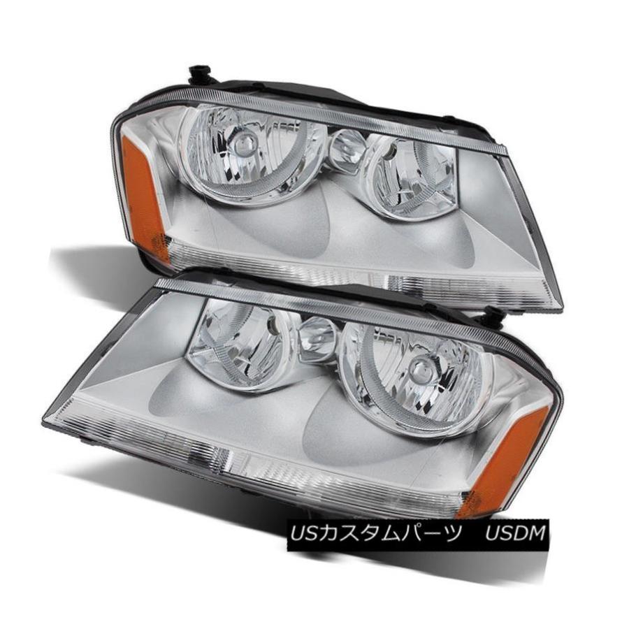 ヘッドライト 2008-2014 Dodge Avenger SXT SE交換ヘッドライトヘッドランプ08-14 Left + Right 2008-の画像