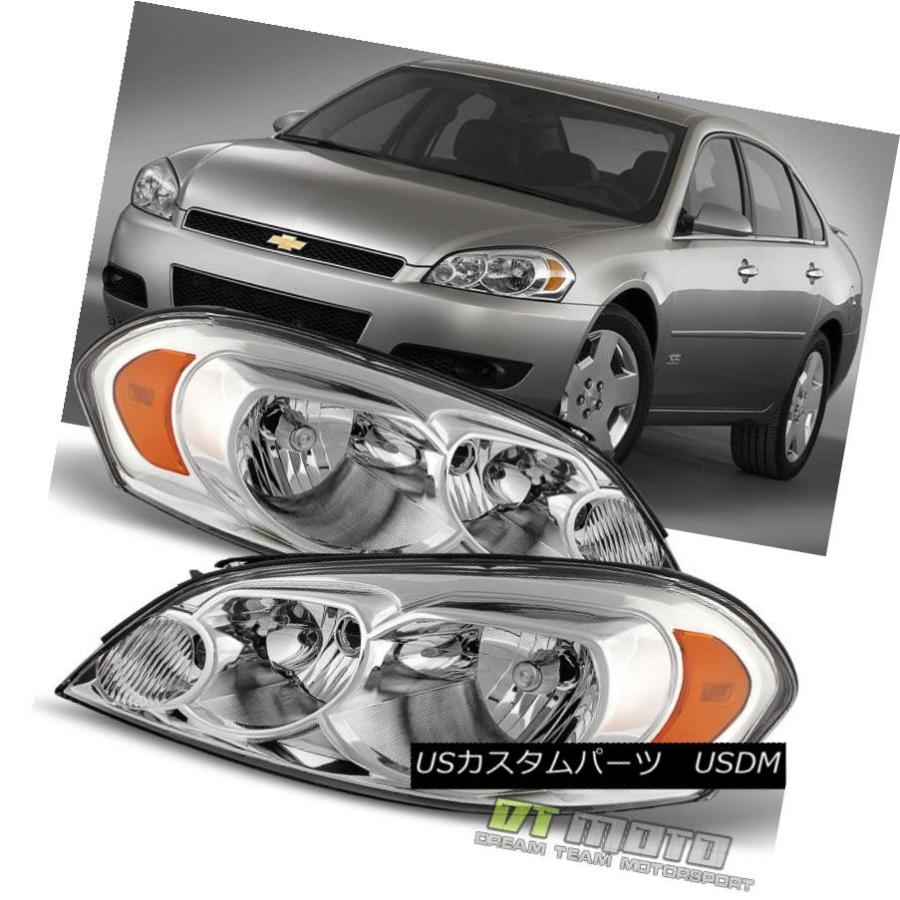 ヘッドライト 2006-2013シボレーインパラ07モンテカルロヘッドライトヘッドランプ交換左+右 2006-2013 Chevy Impala 07