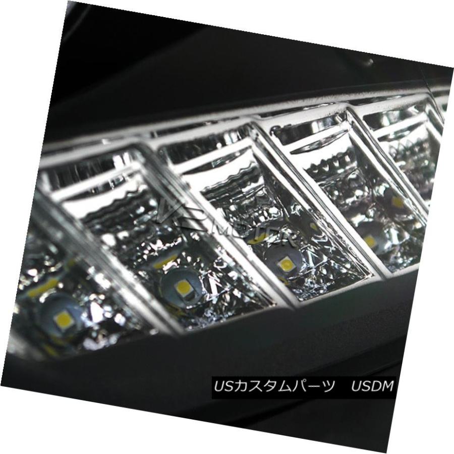 ヘッドライト 05-06 G35 4DrブラックLEDハロープロジェクターヘッドライト+ H1ハロゲン電球 For 05-06 G35 4Dr Blaの画像