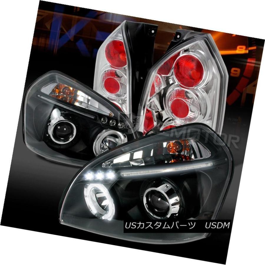 前照灯 相応う05-09ツーソンブラックハローLED DRL映写機前照灯+ Cle   ar尾っぽ照明ランプ 車、バイク、自転車-ライト、レンズ-その他ライト