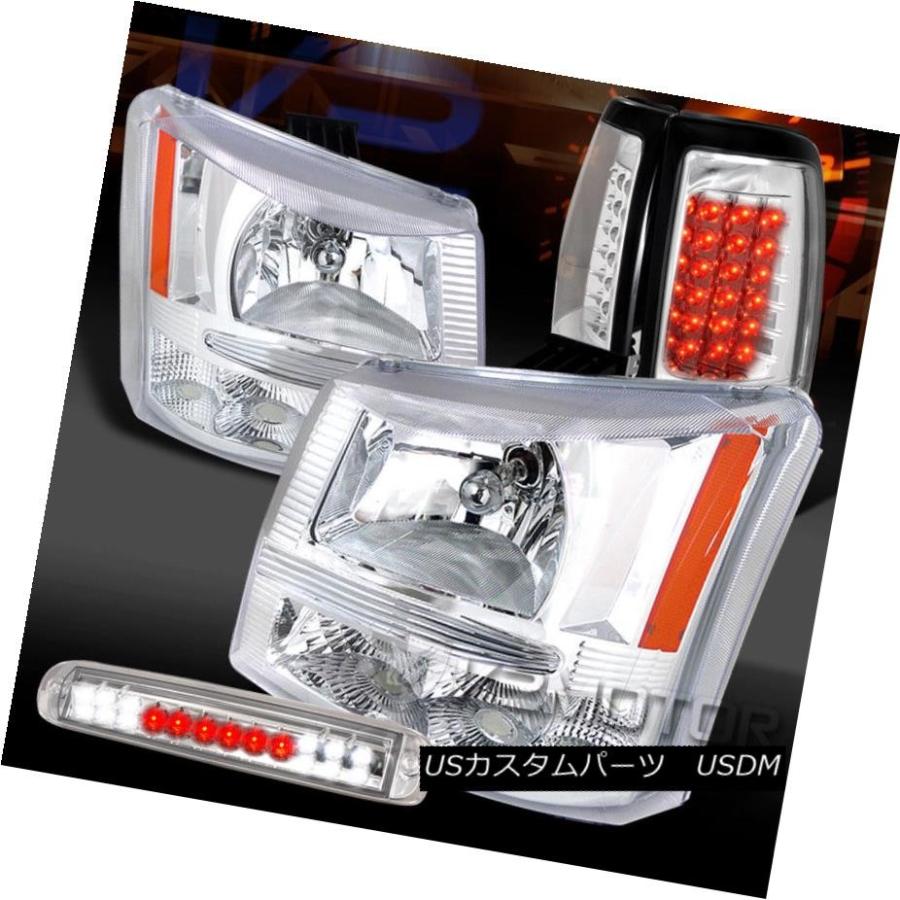 ヘッドライト 03-06 Silverado 1500 Chromeヘッドライト+ LED第3ブレーキライト+ LEDテールランプ 03-06 Sil