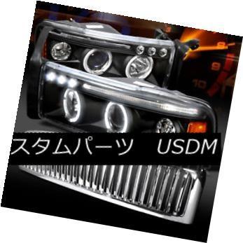 前照灯 94-01 Ram Black Halo LED映写機前照灯+ Chr   ome Vertica
