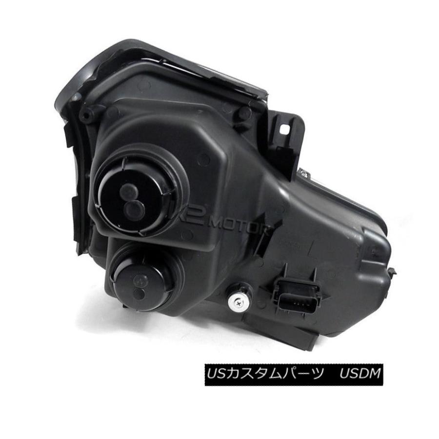 ヘッドライト 2003-2007キャデラックCTS Halo + SMD LED DRLプロジェクターヘッドライトブラック左+右 2003-2007の画像