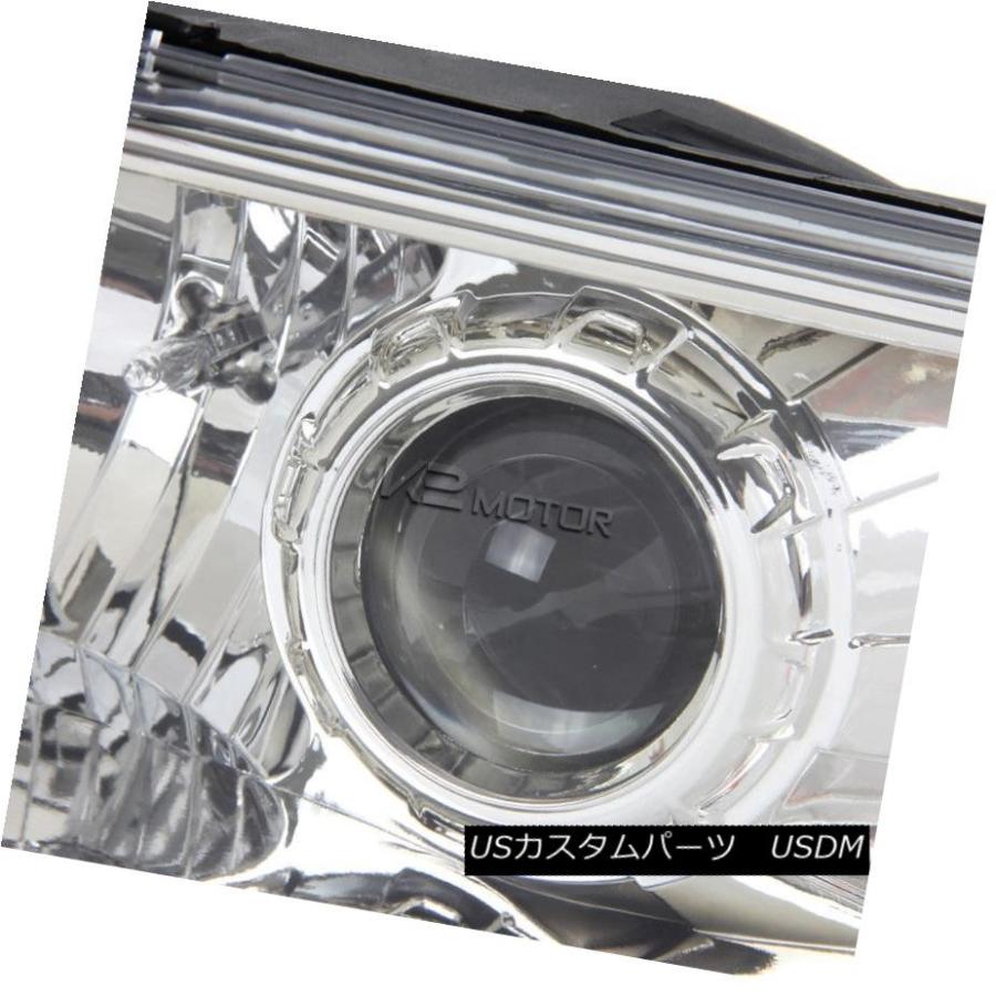 前照灯 94-01子ヒツジクロームSMD LED DRL映写機前照灯+ Bla   ck垂直方向ボンネット食べ物屋 94