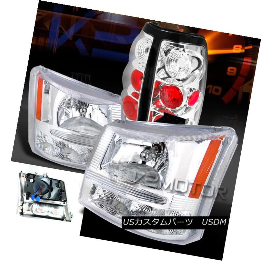 ヘッドライト 03-06 Silverado 1500/2500 Chrome 1PCヘッドライト+ブーケ 、ランプごと+クリ