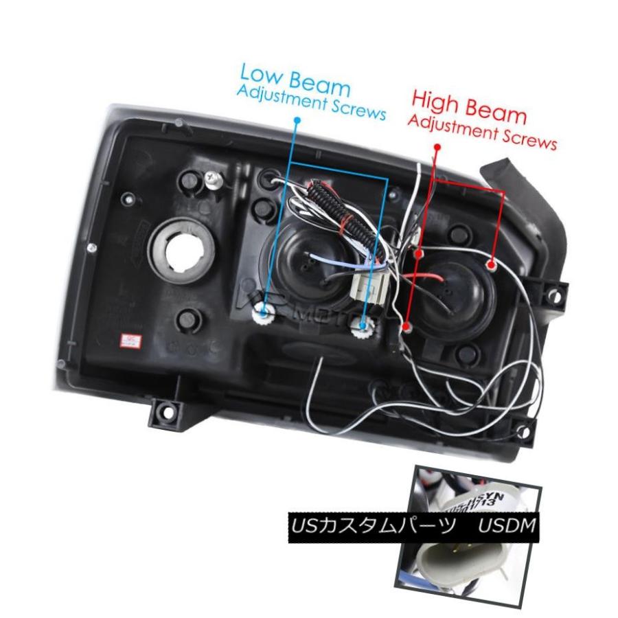 ヘッドライト 2005-2007 Dodge Dakota LEDツインハロープロジェクターヘッドライト左+右 2005-2007 Dodge Dakの画像