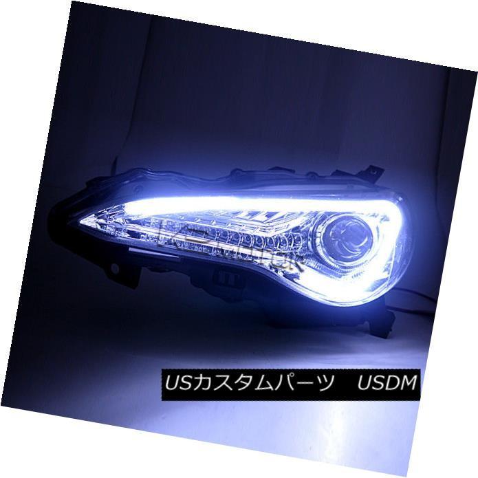 ヘッドライト Scion FR-Sトヨタ86クロームプロジェクターヘッドライト+ LED信号+バンパーDRL For 12-17 Scion FR-Sの画像