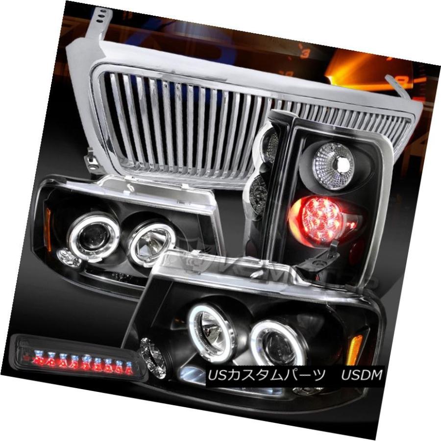 ヘッドライト 04-08 F150 LEDプロジェクターヘッドライト+ LEDテール+煙第3ブレーキライト+グリル 04-08 F150 LED Bl