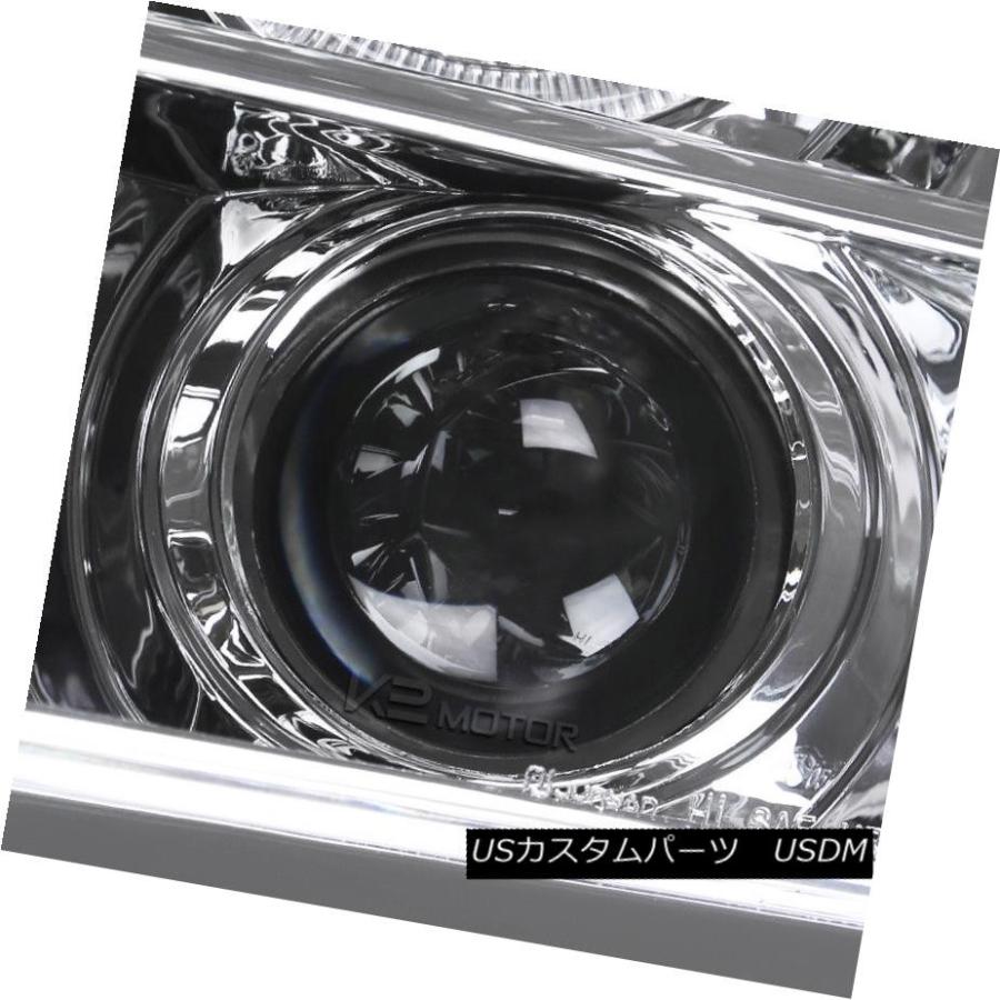 ヘッドライト 2005-2009フォードマスタングLED DRLハロープロジェクターヘッドライトクローム 2005-2009 Ford Mustangの画像