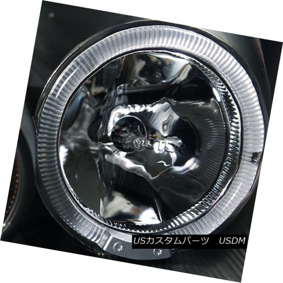 ヘッドライト 2005-2006インフィニティG35 4Dr LED DRL +ハロープロジェクターヘッドライトJDMブラック用 For 2005-2の画像