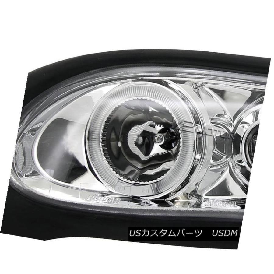 ヘッドライト 1998-2002シボレーカマロハロープロジェクターLEDヘッドライトクローム 1998-2002 Chevy Camaro Haloの画像