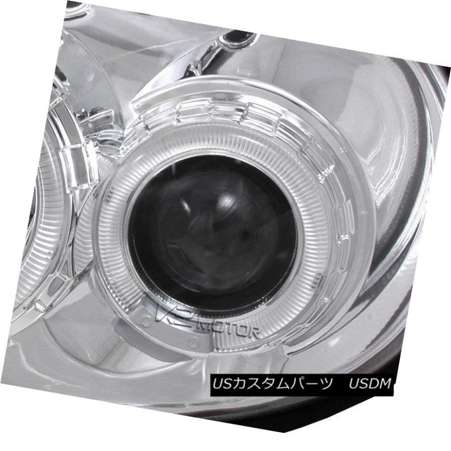 ヘッドライト 00-02 Dodge Neon Plymouth Chromeクリアハロープロジェクターヘッドライト+ LEDフォグランプDRL 00の画像