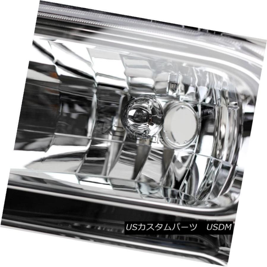 ヘッドライト 1999-2004 Ford F250 F350 SuperDuty 1PCスタイルクロームヘッドライトバンパーランプ 1999-200の画像