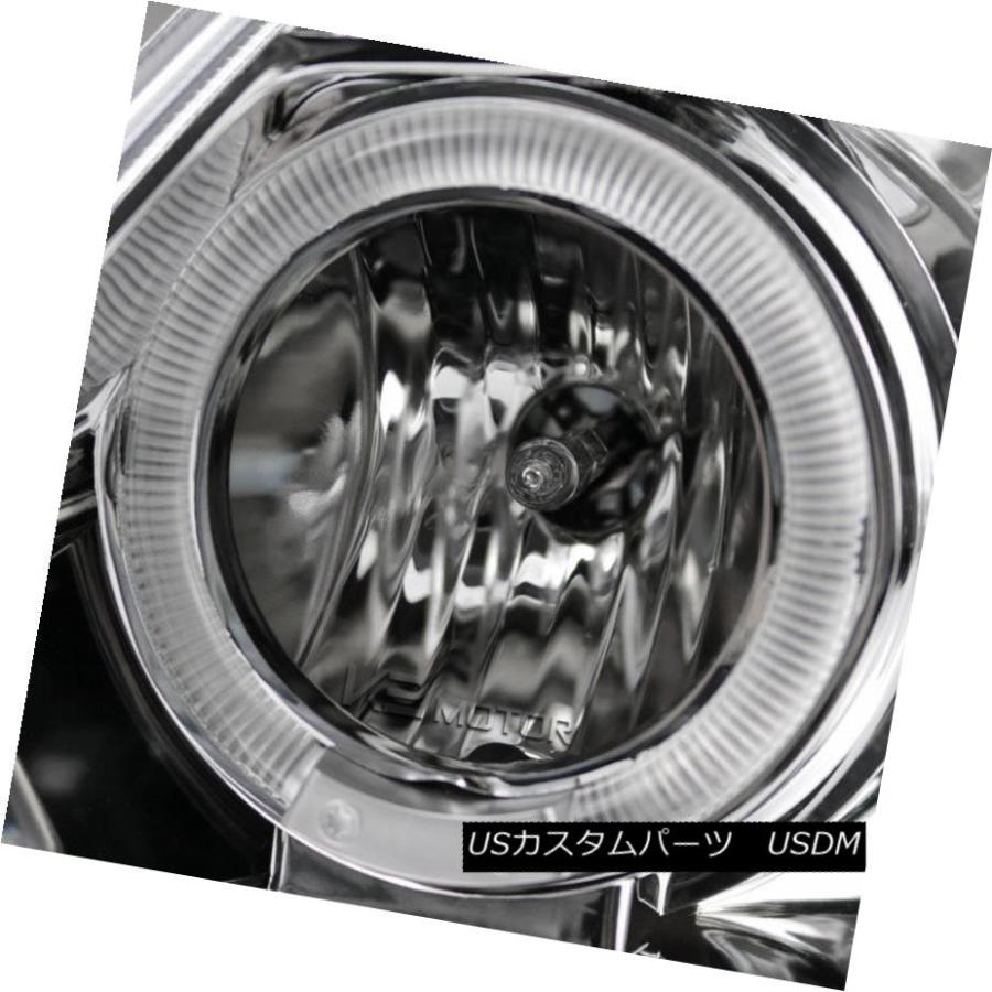 ヘッドライト 97-03フォードF150クロームハロープロジェクターヘッドライト+ LED DRLドライビングフォグランプ 97-03 Ford F1の画像