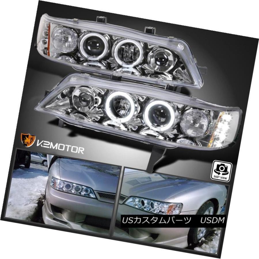 ヘッドライト 1994-1997 Honda Accord Haloプロジェクターヘッドライトペア左+右 For 1994-1997 Honda Ac