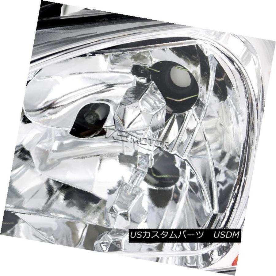 ヘッドライト フィット93-97 Del Sol 2-In-1クロームヘッドライトコーナー信号+ 8-LED DRLフォグランプ Fit 93-97の画像