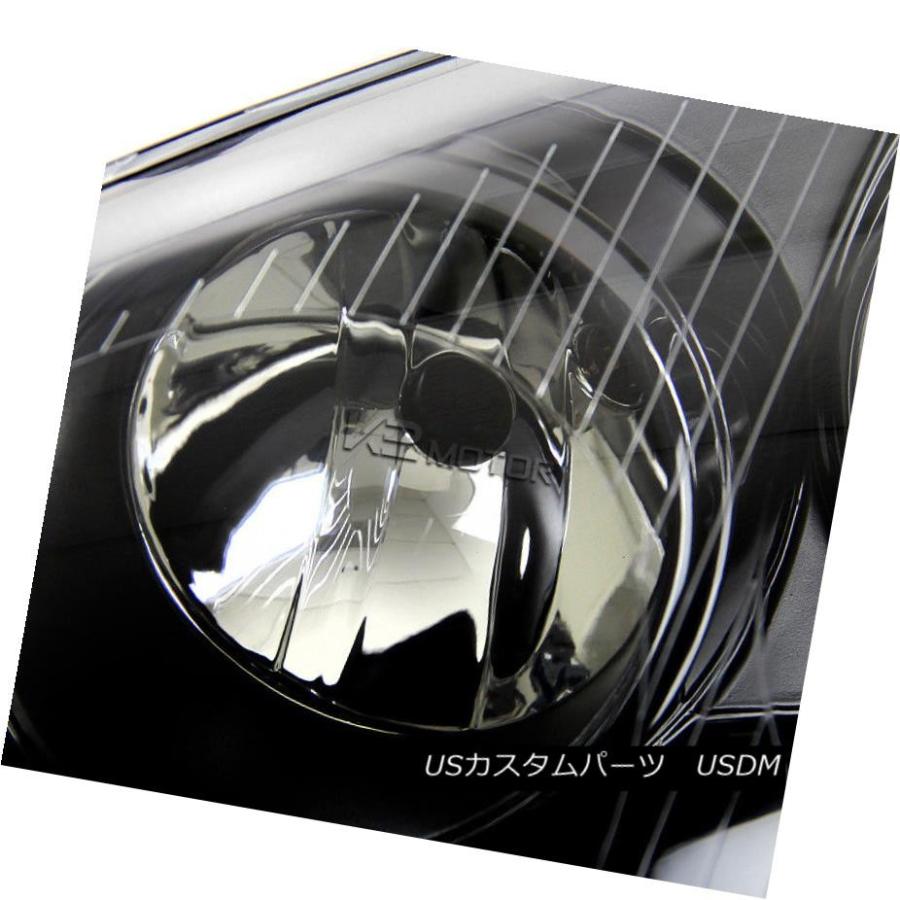 ヘッドライト フィット2005-2010 VWジェッタ2006-2009ゴルフMK5ブラックヘッドライトヘッドランプ左+右 Fits 2005-201の画像