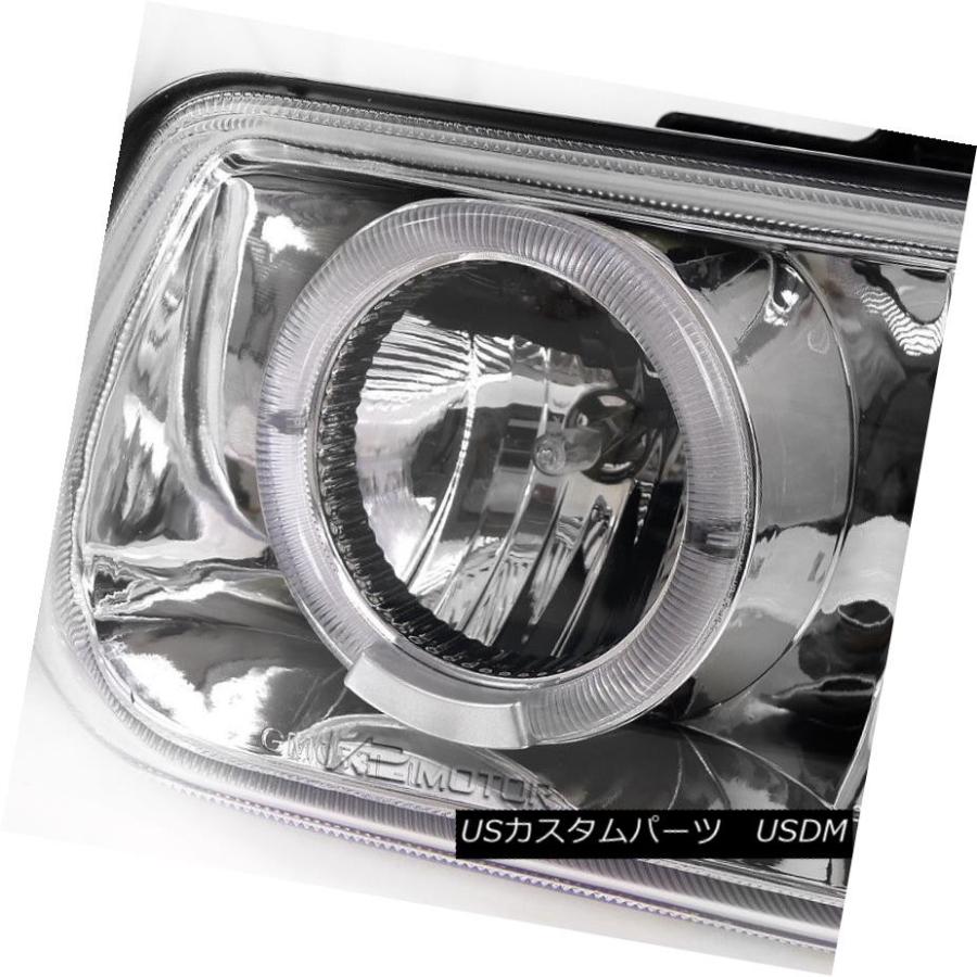 ヘッドライト 99-02 Chevy Silverado Chrome LEDハロープロジェクターヘッドライト+ Cleの画像
