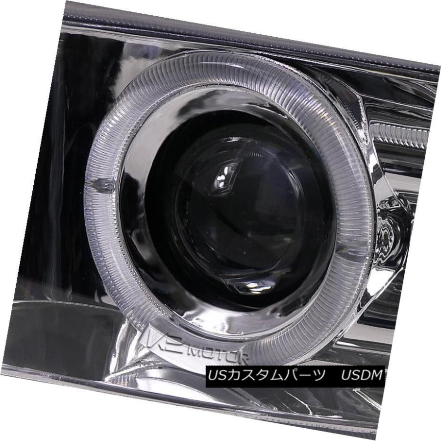 ヘッドライト 99-02 Chevy Silverado Chrome LEDハロープロジェクターヘッドライト+ Cleの画像