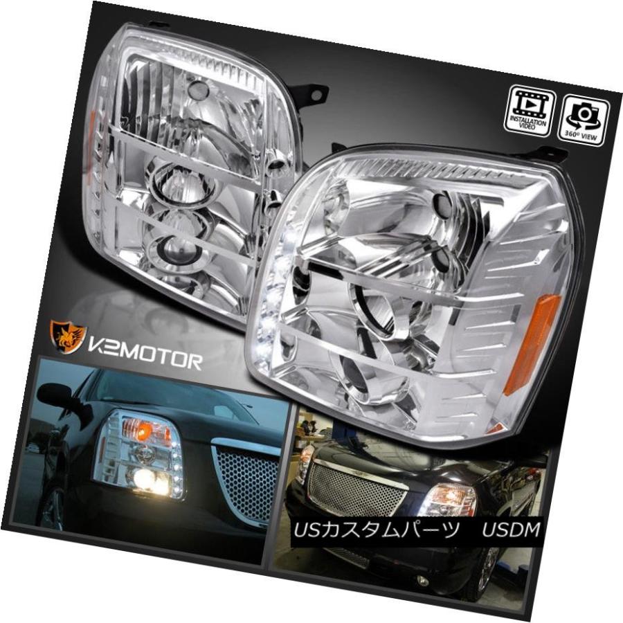 前照灯 2007-2014 GMC Yukon Denali LED映写機前照灯左+右 2007-2014 GMC Yukon D その他ライト-ライト、レンズ